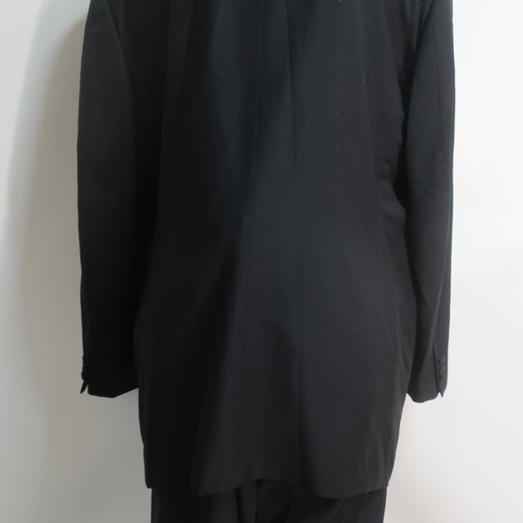 Mens Ermenegildo Zegna Black One Button Blazer, Tuxedo Style Pant Suit 60/US 50 - Picture 8 of 15